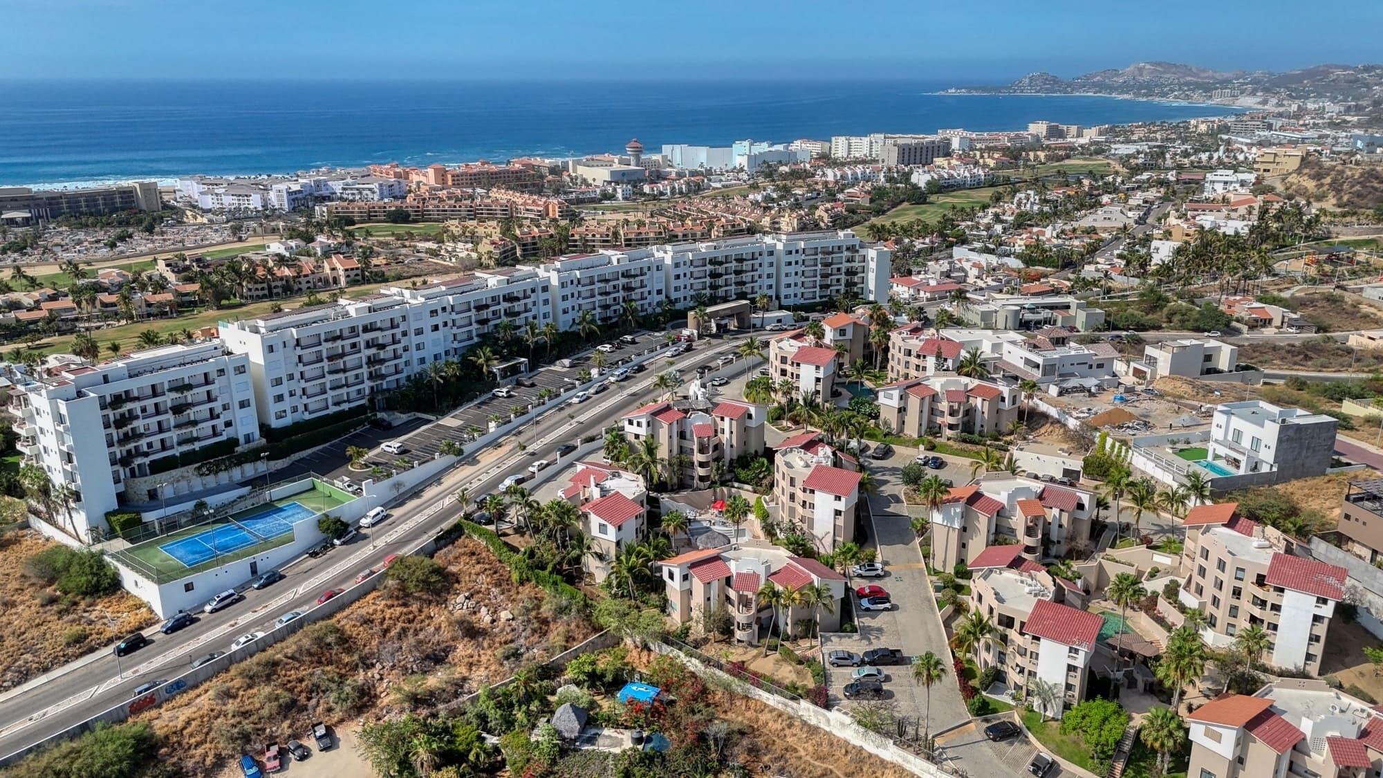 Cabo San Lucas Hacienda Los Cabos Hacienda Los Cabos G6 is a refreshed 2-bedroom, 2-bathroom condo located on the third floor of this well-established community. Recently painted with polished floors, the residence offers a clean, move-in-ready space with for sale