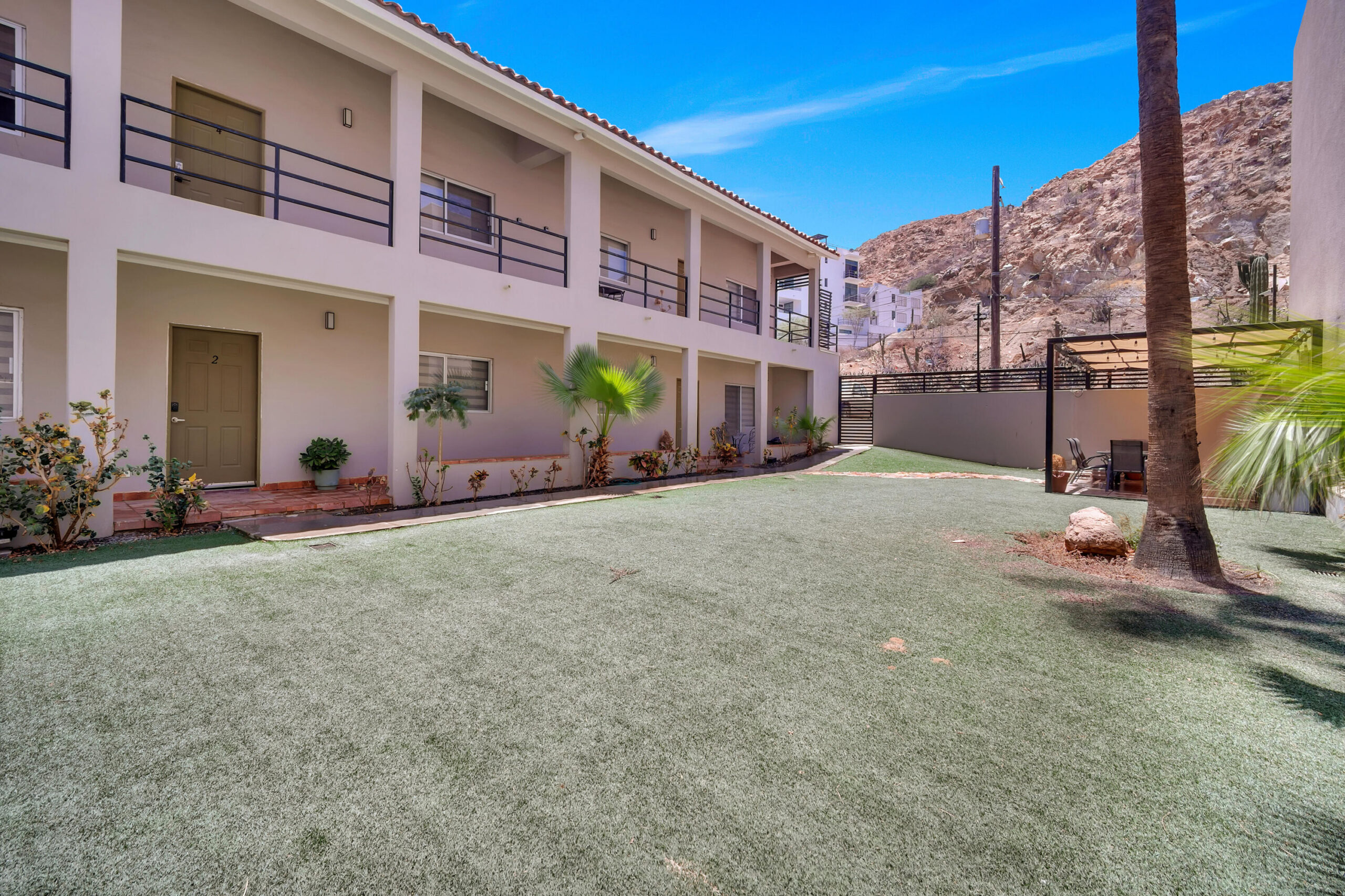Cabo San Lucas Centro Rare opportunity to own a fully furnished 2 bedroom, 2 bathroom condo in a four plex, a property type rarely available in Cabo San Lucas. Ideally located just a 5 minute walk to downtown, the marina, restaurants, shopping, and nearby beaches. This well maintained residence offers a unique boutique style living experience, providing privacy and charm unlike larger condominium developments. With excellent rental income potential, it is perfect as a vacation home, full time residence, or investment property. One of four individual units available for purchase separately, or all four units can be acquired together for a rare multi unit investment opportunity. Motivated for sale