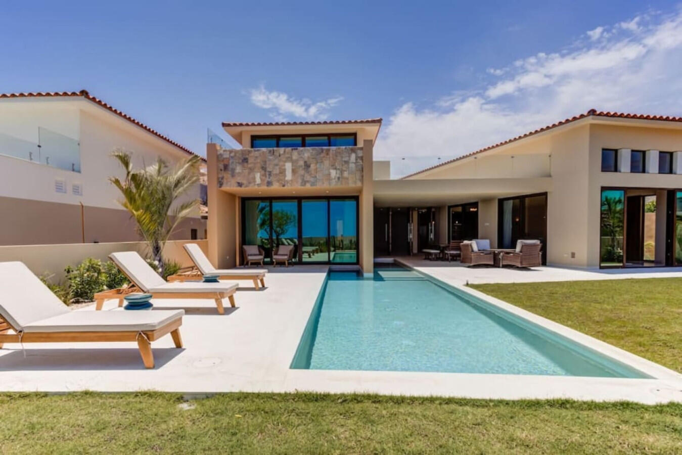 Cabo San Lucas Vista Lagos Stunning fully furnished 3BR villa + service room (considered as the 4th bedroom) in exclusive Club Campestre. Enjoy a heated pool, jacuzzi, and stylish outdoor areas. The primary suite features a private terrace, jacuzzi, spa space, and walk-in closet. Two guest bedrooms with ensuite baths and a versatile service room add comfort. Open-concept kitchen, dining for 8, fire pit, and grill make it ideal for entertaining. Lot size: 9,972 sq ft. Just 15 min from downtown San José del Cabo, near golf, beaches, top restaurants, shopping, hospitals, and schools. Gated community with 24/7 security. Located within the prestigious gates of Club Campestre, Vista Lago 26 is more than a homeit's a refined expression of Los Cabos living. With nearly 10,000 sq ft of land, this villa offers generous space, architectural elegance, and a seamless indoor-outdoor flow designed for both quiet moments and memorable gatherings.This home stands out not only for its layout and finishes but for the ease of living it offers. From the heated pool and private jacuzzi to the fully equipped kitchen and fire pit lounge, every detail was conceived to elevate comfort and connection. Whether hosting family, friends, or guests, the design allows everyone to enjoy privacy and togetherness in equal measure.Beyond the walls of the home, Club Campestre itself becomes an extension of your lifestyle. The community is known for its discreet luxury, sense of calm, and exceptional amenities: an 18-hole Jack Nicklaus Signature golf course, private beach club (optional membership), and a strong sense of neighborhood securitythanks to 24/7 controlled access.But what truly sets this location apart is proximity. In just a few minutes, you can access:The golden sands of Palmilla, Costa Azul and Cabo Surf (ideal for swimming or surfing)Upper Scale supermarkets (La Comer, Chedraui Selecto)Leading hospitals and bilingual private schoolsDowntown San José del Cabo, full of culture, art, and historic charmIf you're an investor, the home's potential as a luxury short-term rental is immediate. The combination of size, amenities, location, and style make it highly attractive to discerning travelers looking for private, secure accommodations with resort-level experiences. If you're a full-time resident or digital nomad, you'll appreciate the stable infrastructure, fiber optic internet, nearby medical support, and ease of access to both San José and Cabo San Lucas via the Transpeninsular Highway (just 100 meters away).The home has also been carefully maintained, is sold fully furnished, and includes modern appliances and home systemsmaking your transition seamless from day one.In summary: Vista Lago 26 is turnkey luxury with long-term value. Whether you're looking to invest, relocate, or upgrade your lifestyle, this home delivers Cabo's promise of sun, space, and soulbeautifully. for sale