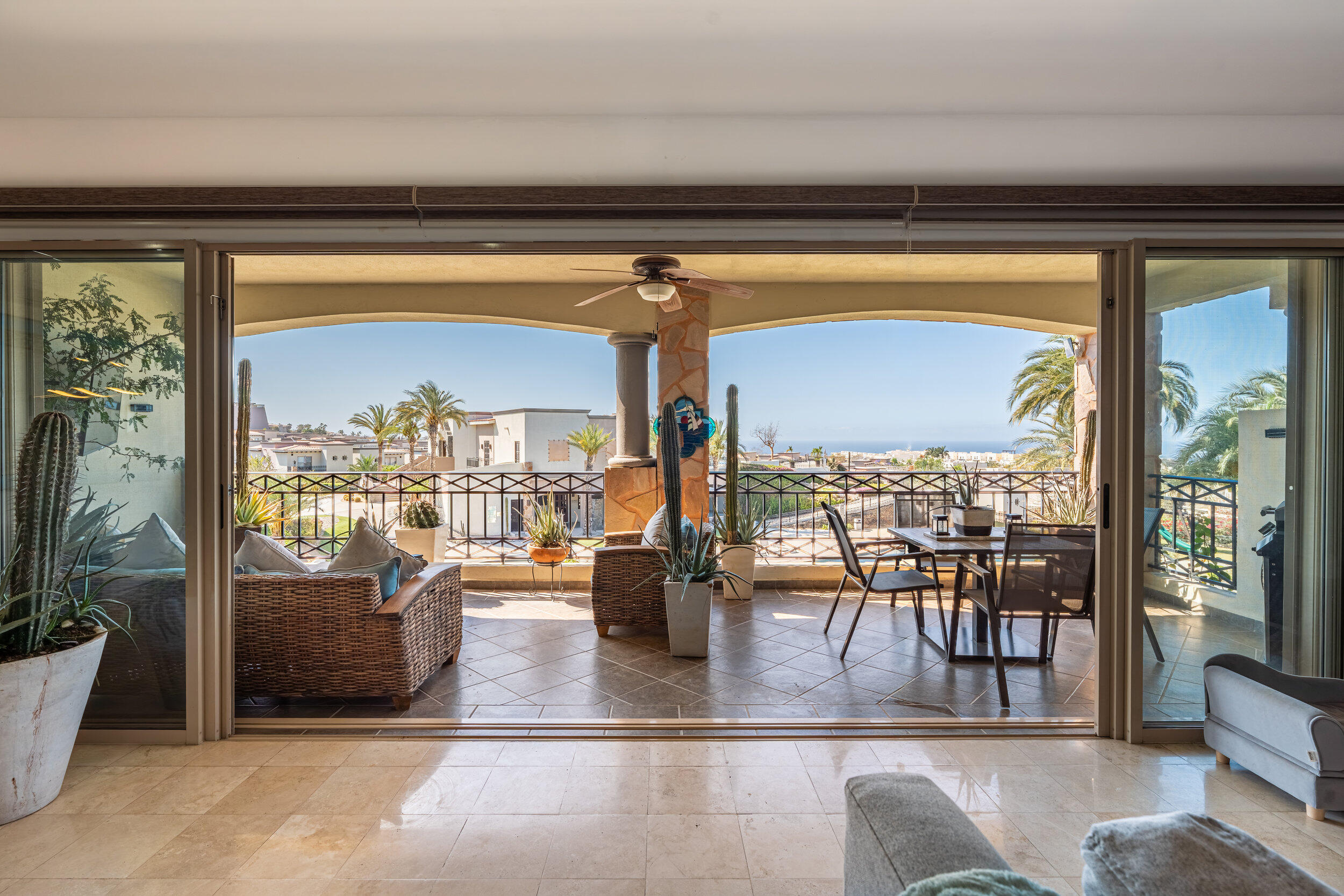 Cabo San Lucas Ventanas Ventanas del Mar 223 is a turnkey two-bedroom, two-bathroom condo located in the desirable Tezal area of Cabo San Lucas, Baja California Sur, Mexico. With two parking spaces and a functional layout, this residence offers comfort, convenience, and easy everyday living in one of Cabo's fastest-growing residential communities. The community features 24-hour security, two 40-meter swimming pools, a clubhouse, and a kids' area, creating a relaxed and welcoming environment for residents. Its location provides quick access to supermarkets, restaurants, schools, and the main corridor, while still maintaining a peaceful residential atmosphere. Offered fully furnished and move-in ready, Ventanas del Mar 223 is an excellent opportunity for anyone looking for a comfortable home or investment property in Cabo San Lucas. for sale