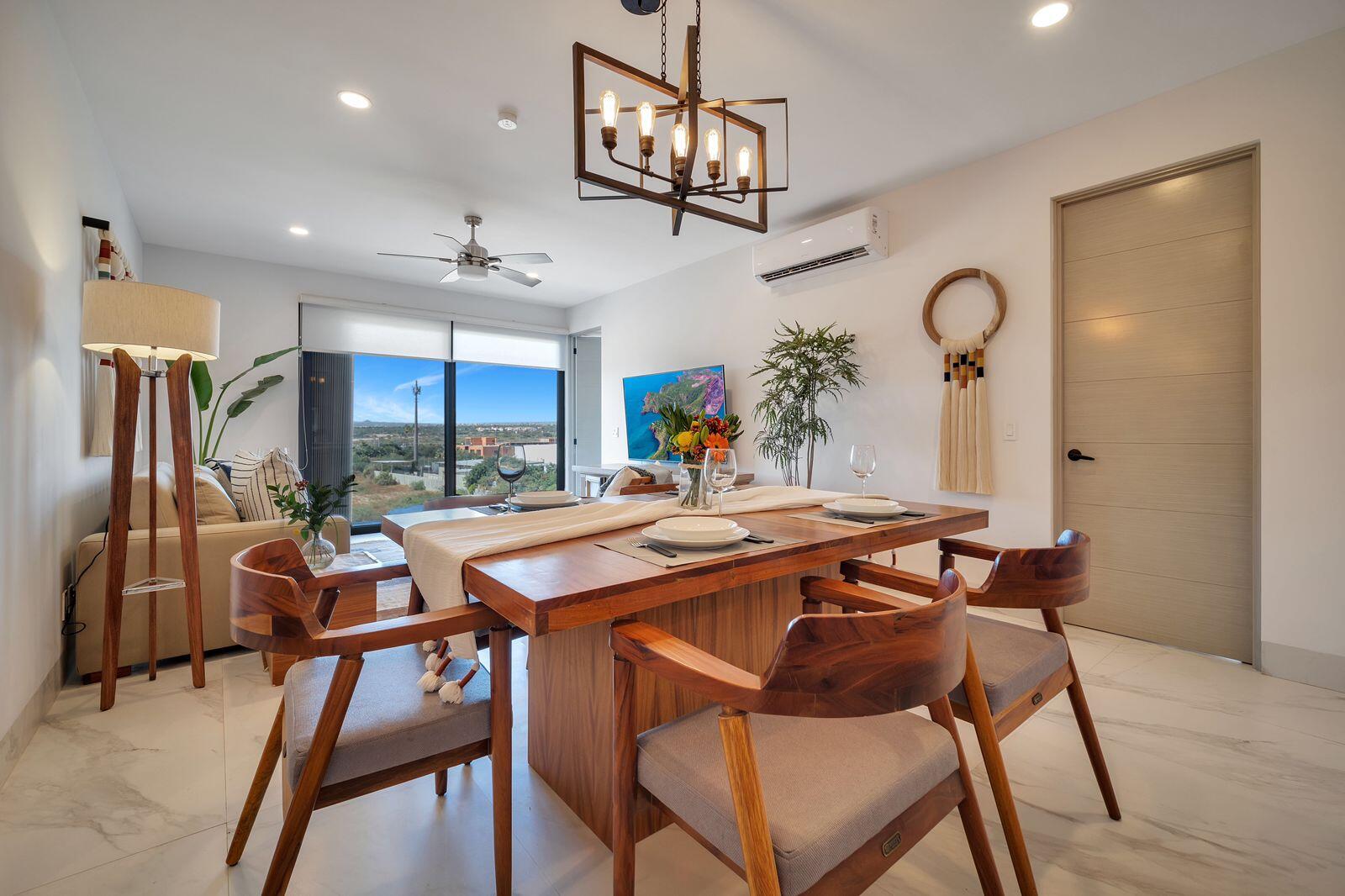 Cabo San Lucas Amaterra Exceptional PH Corner in Amaterra. Experience one of the finest residences in Amaterra Cabo San Lucas. This beautifully upgraded 2-bedroom, 2-bathroom Penthouse Corner Unit offers an exceptional combination of location, privacy, style, and investment potential. Situated on the top floor in the premier corner location within the community, this residence enjoys open – Amaterra, Cabo Corridor, BS