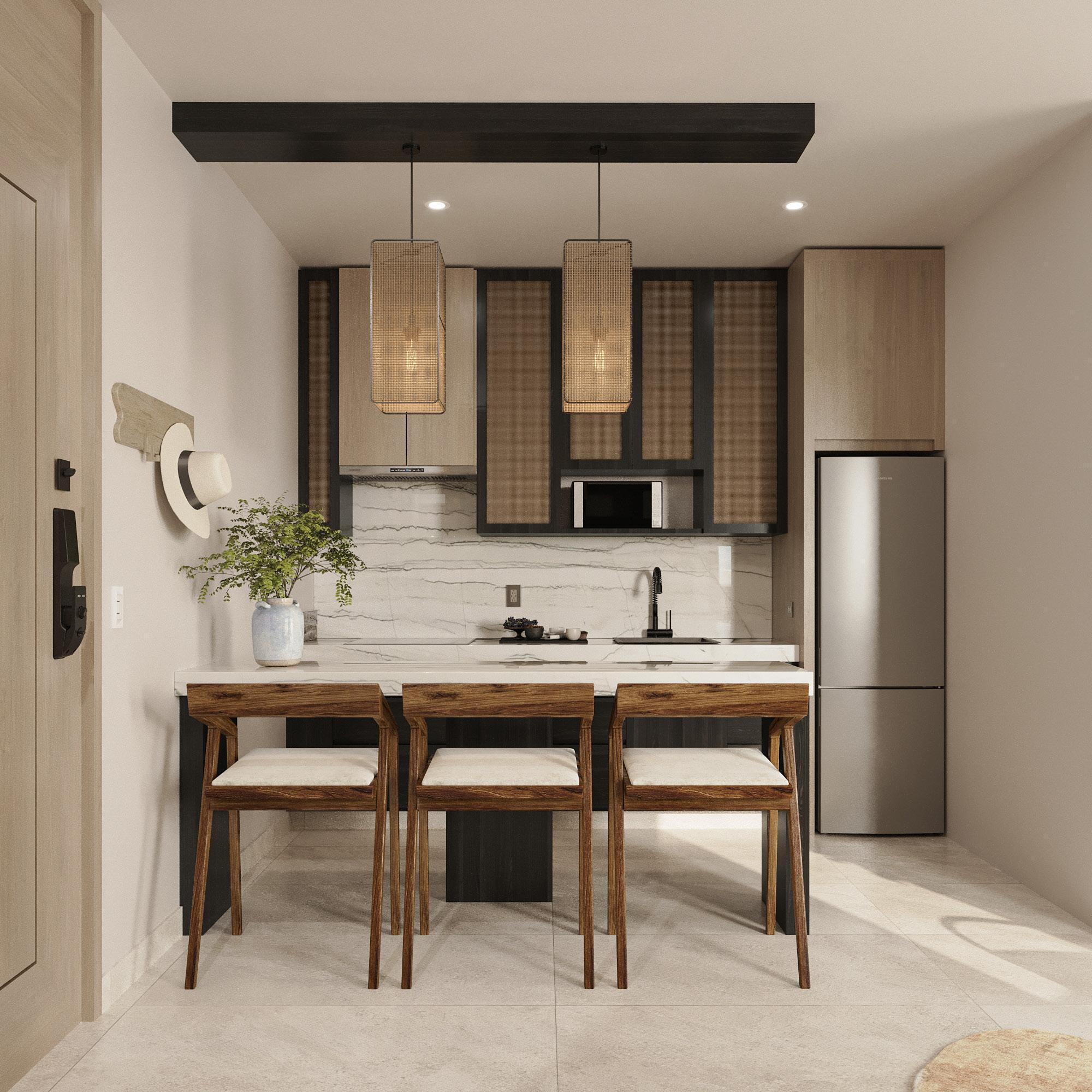 Cabo San Lucas Kamu Living KAMU Living 313 es una unidad de dos recámaras en preventa, ideal para quienes buscan mayor comodidad y potencial de rentabilidad en El Tezal.El desarrollo integra amenidades tipo hotel como alberca, jacuzzi, gimnasio, rooftop, coworking, elevador y estacionamiento subterráneo. La operación de rentas vacacionales estará a cargo de Momentum, empresa especializada en la administración y promoción de propiedades en plataformas como Airbnb, Booking y Expedia.Además, KAMU Living contará con locales comerciales en planta baja y la presencia de IWG con oficinas y consultorios, creando un entorno dinámico de servicios, trabajo y hospitalidad. With a hotel reservation system integrated with leading platforms like Expedia, Booking, Airbnb, and other powerful engines, supported by expert hospitality managers in Los Cabos, KAMU Living ensures optimal exposure and high occupancy rates.Designed by seasoned developers with extensive experience in Los Cabos' hospitality industry, KAMU Living promises higher returns than traditional vacation rentals while offering a luxurious lifestyle and unmatched convenience. – EL TEZAL, Cabo Corridor, BS