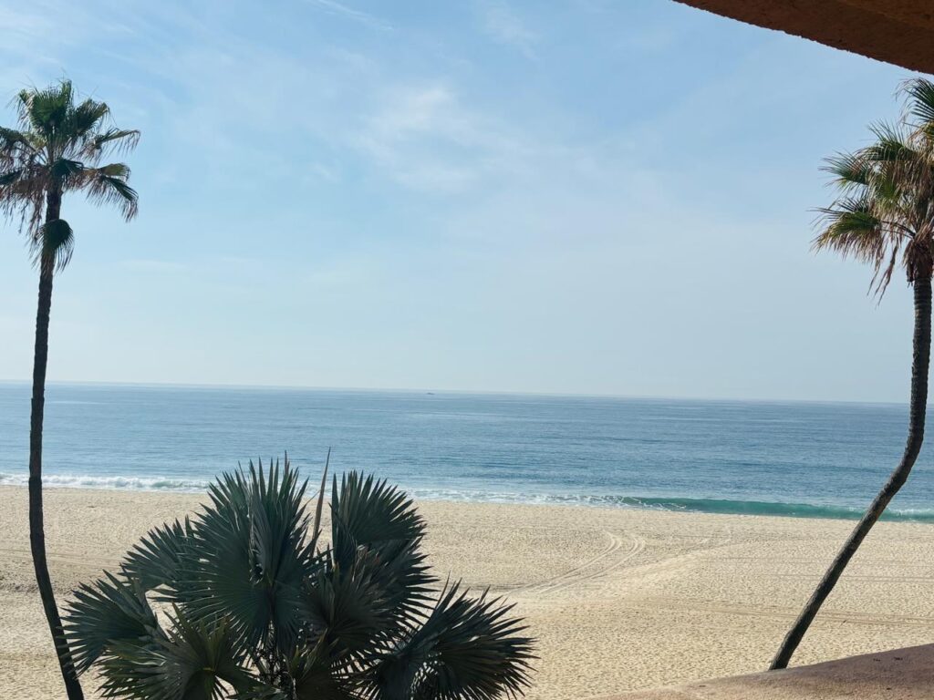 Cabo San Lucas La Jolla Experience the ultimate beachfront lifestyle in this stunning third-floor penthouse at La Jolla de Los Cabos, on the world-renowned Costa Azul Beach -- San José del Cabo's finest coastline. This furnished 2-bedroom, 2-bathroom residence boasts soaring high ceilings and a 220 sq ft private terrace where nature puts on a show: watch sea turtles nesting in summer and humpback whales resting with their calves in winter, all from your own balcony. Wake up to breathtaking sunrise – KM 29.5 PASEO LA JOLLA, San Jose del Cabo, BS
