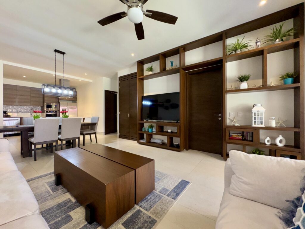 Cabo San Lucas Vista Vela Iii Exceptional opportunity to own a turnkey, beautifully furnished 3-bedroom, 3-bathroom ground-floor condo in the highly sought-after Vista Vela development. This bright, open-concept condo features a spacious living area adorned custom built-ins, seamlessly transitioning into a fully accessorized kitchen complete with a breakfast bar--perfect for entertaining. The generously sized bedrooms boasts private ensuite bath, offering ultimate comfort and privacy for guests. Step out onto your private terrace to enjoy direct, seamless access to the sparkling resort-style pool. Unmatched in convenience and walkability, this prime location places you steps from popular local restaurants, trendy coffee shops, and grocery stores, while remaining just minutes from the beach, vibrant downtown, & marina. Situated within the premier Vista Vela community, this property offers a family and pet-friendly environment enveloped in lush landscaping and protected by 24-hour onsite security with secured access. Residents enjoy resort-style amenities including 3 pristine pools, a fully equipped gym, pickleball courts, a children's play area, dedicated barbecue areas, a cozy firepit, and an expansive community space perfect for hosting larger gatherings. Whether you are seeking a lucrative short-term or long-term rental property with incredible income potential or a turnkey dream home ready for immediate move-in, this rare ground-floor oasis delivers the ultimate Cabo lifestyle.Oportunidad excepcional para adquirir un condominio llave en mano, bellamente amueblado, de 3 recámaras y 3 baños en planta baja en el codiciado complejo Vista Vela. Este luminoso condominio de concepto abierto cuenta con una espaciosa sala de estar con muebles empotrados a medida, que se integra a la perfección con una cocina totalmente equipada con barra de desayuno, ideal para recibir invitados. Las recámaras, de generosas dimensiones, cuentan con baño privado, ofreciendo máxima comodidad y privacidad para los huéspedes. Salga a su terraza privada y disfrute de acceso directo a la espectacular piscina estilo resort. Con una ubicación privilegiada que le brinda una comodidad inigualable y fácil acceso a pie, se encuentra a pocos pasos de populares restaurantes locales, cafeterías de moda y supermercados, a solo minutos de la playa, el vibrante centro de la ciudad y el puerto deportivo. Ubicada en la exclusiva comunidad de Vista Vela, esta propiedad ofrece un ambiente familiar y acogedor para mascotas, rodeado de exuberantes jardines y con seguridad las 24 horas y acceso controlado. Los residentes disfrutan de comodidades estilo resort, que incluyen 3 piscinas impecables, un gimnasio totalmente equipado, canchas de pickleball, un área de juegos para niños, zonas de barbacoa, una acogedora fogata y un amplio espacio comunitario ideal para celebrar grandes reuniones. Ya sea que busque una propiedad de alquiler rentable a corto o largo plazo con un increíble potencial de ingresos o... – Vista Vela III, Cabo Corridor, BS