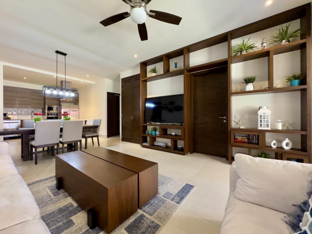 Cabo San Lucas Vista Vela Iii Exceptional opportunity to own a turnkey, beautifully furnished 3-bedroom, 3-bathroom ground-floor condo in the highly sought-after Vista Vela development. This bright, open-concept condo features a spacious living area adorned custom built-ins, seamlessly transitioning into a fully accessorized kitchen complete with a breakfast bar--perfect for entertaining. The generously sized bedrooms boasts private ensuite bath, offering ultimate comfort and privacy for guests. Step out onto your private terrace to enjoy direct, seamless access to the sparkling resort-style pool. Unmatched in convenience and walkability, this prime location places you steps from popular local restaurants, trendy coffee shops, and grocery stores, while remaining just minutes from the beach, vibrant downtown, & marina. Situated within the premier Vista Vela community, this property offers a family and pet-friendly environment enveloped in lush landscaping and protected by 24-hour onsite security with secured access. Residents enjoy resort-style amenities including 3 pristine pools, a fully equipped gym, pickleball courts, a children's play area, dedicated barbecue areas, a cozy firepit, and an expansive community space perfect for hosting larger gatherings. Whether you are seeking a lucrative short-term or long-term rental property with incredible income potential or a turnkey dream home ready for immediate move-in, this rare ground-floor oasis delivers the ultimate Cabo lifestyle.Oportunidad excepcional para adquirir un condominio llave en mano, bellamente amueblado, de 3 recámaras y 3 baños en planta baja en el codiciado complejo Vista Vela. Este luminoso condominio de concepto abierto cuenta con una espaciosa sala de estar con muebles empotrados a medida, que se integra a la perfección con una cocina totalmente equipada con barra de desayuno, ideal para recibir invitados. Las recámaras, de generosas dimensiones, cuentan con baño privado, ofreciendo máxima comodidad y privacidad para los huéspedes. Salga a su terraza privada y disfrute de acceso directo a la espectacular piscina estilo resort. Con una ubicación privilegiada que le brinda una comodidad inigualable y fácil acceso a pie, se encuentra a pocos pasos de populares restaurantes locales, cafeterías de moda y supermercados, a solo minutos de la playa, el vibrante centro de la ciudad y el puerto deportivo. Ubicada en la exclusiva comunidad de Vista Vela, esta propiedad ofrece un ambiente familiar y acogedor para mascotas, rodeado de exuberantes jardines y con seguridad las 24 horas y acceso controlado. Los residentes disfrutan de comodidades estilo resort, que incluyen 3 piscinas impecables, un gimnasio totalmente equipado, canchas de pickleball, un área de juegos para niños, zonas de barbacoa, una acogedora fogata y un amplio espacio comunitario ideal para celebrar grandes reuniones. Ya sea que busque una propiedad de alquiler rentable a corto o largo plazo con un increíble potencial de ingresos o... – Vista Vela III, Cabo Corridor, BS