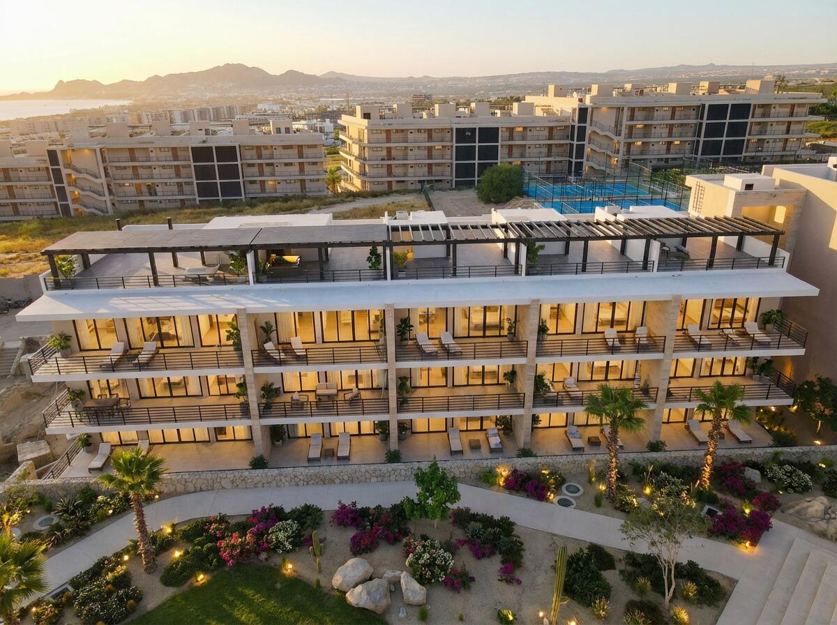 Cabo San Lucas Las Arenas 2-bedroom, 2-bathroom condo featuring a fully equipped kitchen, spacious living and dining areas, laundry room, walk-in closet, and a private terrace with direct access to the swimming pool. The building offers elevator access and includes one assigned parking space. An excellent opportunity for both full-time living and investment in a community with attractive amenities.Condo de 2 recámaras y 2 baños completos. Cuenta con cocina totalmente equipada, sala, comedor, área de lavado, un walk-in closet y terraza con acceso directo a la alberca. El edificio ofrece elevador e incluye 1 espacio de estacionamiento asignado. Una excelente opción para vivir o invertir en una ubicación con atractivas amenidades. – VISTAVELA III, Cabo Corridor, Cabo Corridor, BS